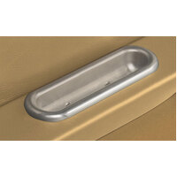 Lokar Oval Arm Rest Door Pull (Pair) Brushed Billet Aluminium LK-IDP-2004