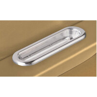 Lokar Oval Arm Rest Door Pull (Pair) Polished Billet Aluminium LK-IDP-2005