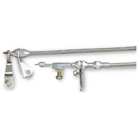 Lokar Hi-Tech Kick Down Kit Braided Stainless Steel Housing for Ford C-4 Trans