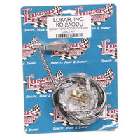 Lokar Hi-Tech Kick Down Kit Braided Stainless Steel Housing for Ford AOD LK-KD-2AODU