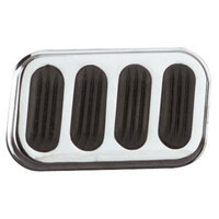 Lokar Steel Brake Pad with Rubber Insert Chromed LK-SG-6008