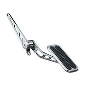 Lokar Steel XL Accelerator Pedal Assembly Chrome Finish with Rubber Insert