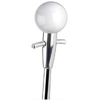 Lokar Muscle Car Shift Knob & Adapter With White Knob Finish LK-SK-68MCW