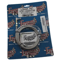 Lokar 48" Universal Polished Hi-Tech Accelerator Cable Stainless Steel Housing