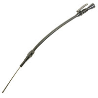 Lokar Anchor Tight Locking Engine Dipstick Black Stainless Steel Housing BB Chev