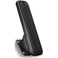 Lokar Eliminator Floor Mount Accelerator Pedal Rubber Black Billet Aluminium