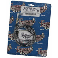 Lokar 48" Hi-Tech Accelerator Cable Black Stainless Steel Housing LK-XTC-1000HT48