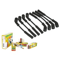 Black Leads & Denso Iridium Power spark plugs Holden Caprice WN LS3 6.2L V8