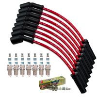 Red Leads & Denso Iridium Power spark plugs Holden Adventra VZ LS1 5.7L V8
