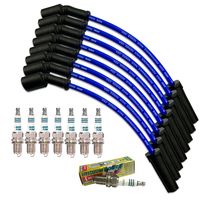Blue Leads & Denso Iridium TT spark plugs Holden Calais VX LS1 5.7L V8
