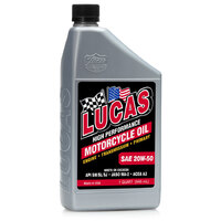 LUCAS SAE 20W-50 Motorcycle Oil 946mL