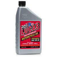 LUCAS Synthetic SAE 5W-30 Motorcycle Oil 946mL