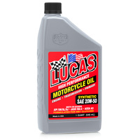 Lucas Synthetic SAE 20W-50 Motorcycle Oil 5 Gallon (18.93 litre) Pail Each