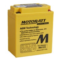 Honda VFR750F Interceptor 1988-1989 AGM MB12U Motobatt Battery