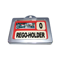 Autotecnica Motorbike Rego Registration Holder Billet Silver MG015