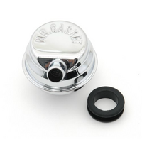 Mr Gasket Chrome Plated Push-on Breather with PVC Tube Suit Big Block Chrysler & Slant 6 Engines