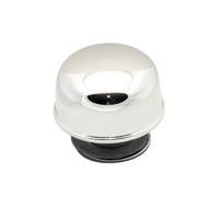 Mr Gasket Chrome Plated Twist-On Breather 2-3/8" Dia. x 1-3/4" without logo
