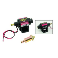 Mr Gasket Micro Electric Fuel Pump 5/16" Hose, 2-3.5 PSI, 28 GPH, Petrol Only