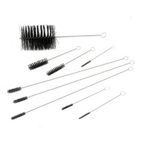 Mr Gasket Engine Cleaning Brush Kit Complete Set 9 Assorted Brushes Ranging from 1/4" to 5" Dia