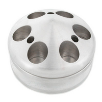 Mr Gasket Billet Style Aluminium Alternator Pulley with Nose Piece Single Groove Suit Small Block Chevy