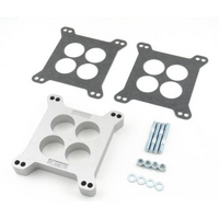 Mr Gasket Aluminium Carburettor Spacer Kit 1" Ported (4 Hole) For Holley/Carter Standard Bolt Patterns