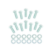 Mr Gasket Intake Manifold Bolts & Washers 3/8"-16 x 1" Hex Head (12pk) Suit Small Block Chevy