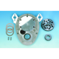Milodon SB Chev Single Idler Gear Drive Flat Cover Style, Uses Stock Style Water pump