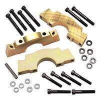 Milodon Main Caps Ductile Iron 3-Center Angled Outer Bolts 4-Bolt for Ford 351C Set