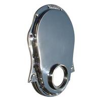 Milodon Timing Cover in.Polished Alum. in. BB Chevy Gen V