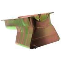 Milodon Oil Pan Steel Gold Iridite 6 qt. Chevy Small Block RH Dipstick Dart SHP Stroker w/Windage Tray Each