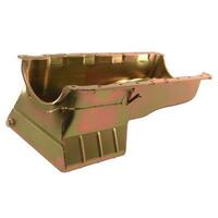 Milodon Oil Pan Steel Gold Iridite 7 qt. For Chevrolet Big Block Mark V Each