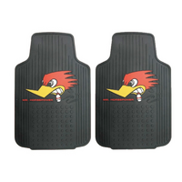 Mooneyes Rubber Floor Mats Clay Smith With Woodpecker Logo