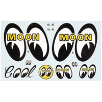 Mooneyes Sticker Sheet 8 Stickers Assortment, 10-1/2" x 6-1/4"