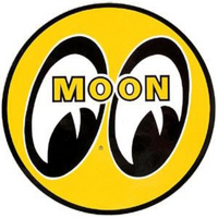 Mooneyes Yellow Eyeball Sticker 12" O.D