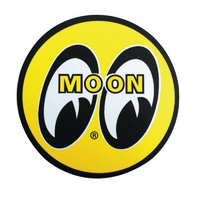 Mooneyes Round Mouse Pad Yellow 7-1/8" Round With Moon Logo