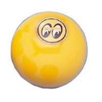 Mooneyes Shifter Knob Large Yellow Knob With Yellow Moon Logo