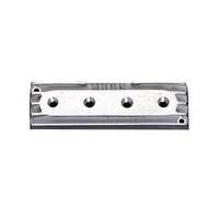 Mooneyes Fuel Block Finned Cast Aluminium 4 Port Outlet