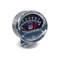 Mooneyes Original Half Sweep Tacho With Logo Chrome 3-3/4", 8000 RPM