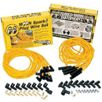 Mooneyes Yellow Universal Lead Set 90° Spark Plug With STD Or HEI Distributor Ends