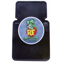 Mooneyes Rubber Floor Mats Black With Rat Fink Logo