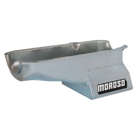 Moroso Oil Pan, Steel, 8-1/4" Deep, 6.6L Suit SB Chev 1980-85, R/H Dipstick, 2-Piece Main & Dart SHP Block