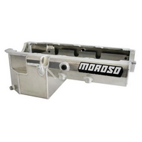 Moroso Oil Pan, Fabricated Aluminium, 8" Deep, 6.6L Suit BB Chev, Mark 4 Style