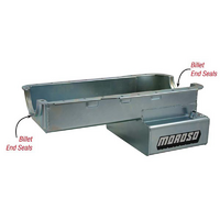 Moroso Wet Sump Oil Pan, Steel, 8" Deep, 6.6L Suit SB for Ford 289-302W With 4-Bolt Block F & R Caps, Dart & for Ford Racing Blocks
