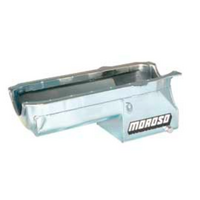 Moroso Wet Sump Oil Pan, 8-1/4" Deep Suit Small Black Chevy Pre-1980 and aftermarket (with stock width oil pan rails)