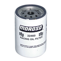 Moroso Racing Oil Filter Burst Strength: 350 psi(max) Suit Chevy, 13/16" -16 UNF thread, long design (5-1/4" high)