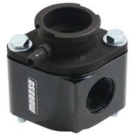 Moroso Billet Aluminium Filler Neck Manifold Housing - Black Anodised Bolt-On Suit SB & BB Chev