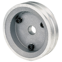 Moroso Double Groove Crankshaft Pulley Suit SB Chev With Short W/P, 5.40" O.D With 25% Reduction