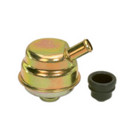 Moroso Replacement Oil Separator/Breather, Gold Iridite Fits All Valve Covers With 1.22" Holes, Includes Rubber Grommet