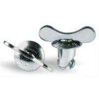 Moroso Dzus Fasteners Steel Butterfly Head Fastener, 7/16" x .450" Short Body