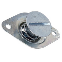Moroso Dzus Fasteners Steel Large Head Self-Ejecting Fastener, 7/16" x .500", Silver Finish